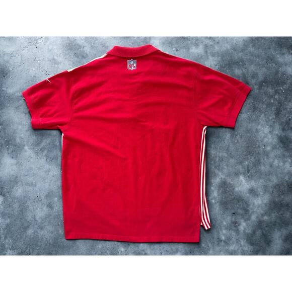 Vintage 90s Reebok NFL Pro Line Kansas City Chiefs Polo Mens XL W/ Spellout TYPO - Picture 6 of 11